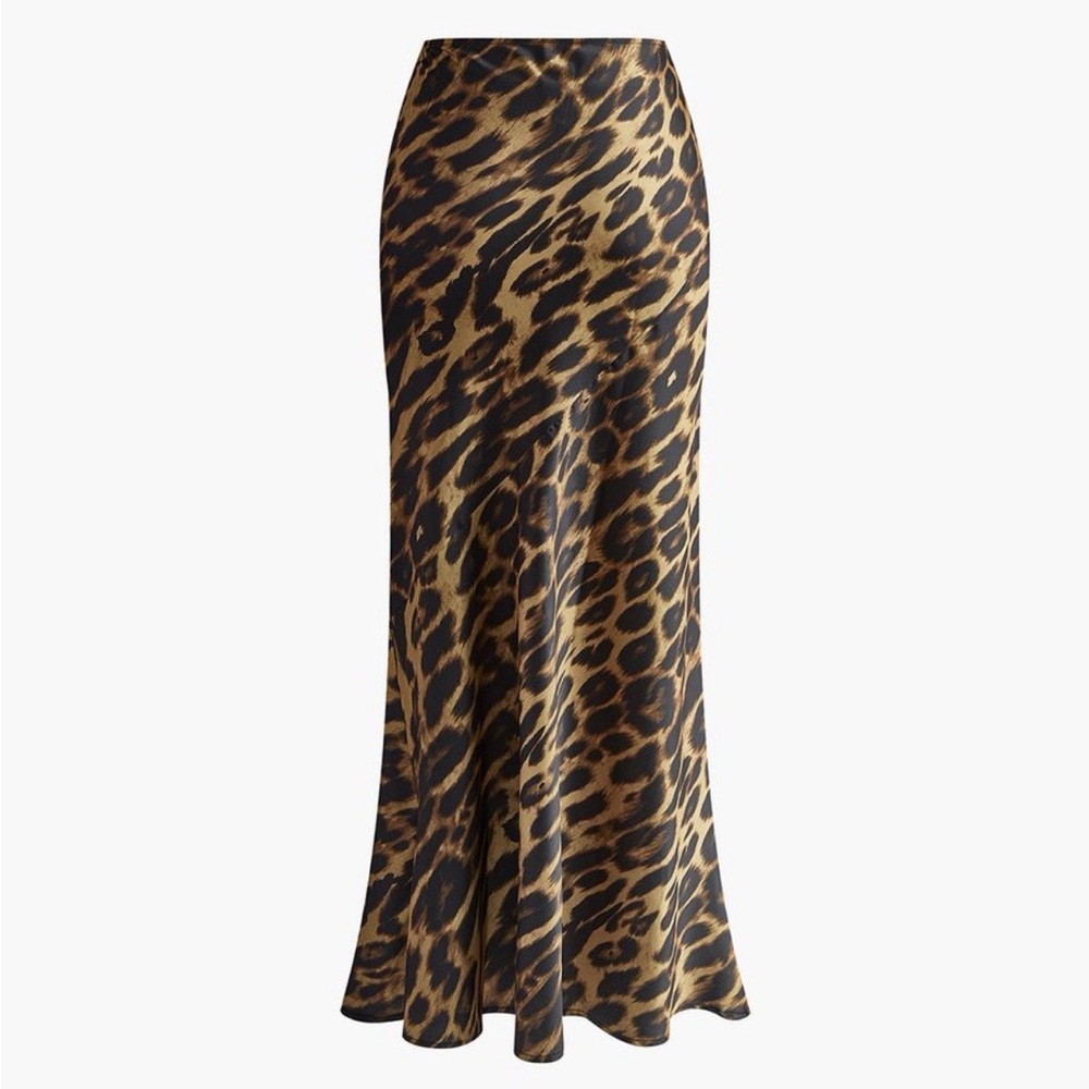 NWT - COMMENSE LEOPARD MAXI SKIRT XL(12) - Picture 2 of 6